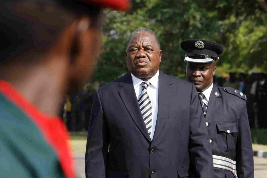 Zambian President Rupiah Bata being sworn in Nov. 2.