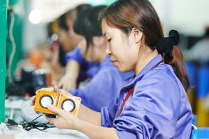 Factory workers in China. 