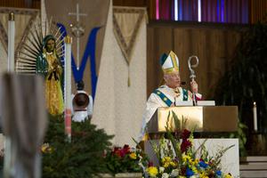San Francisco Archbishop Salvatore Cordileone presides at The Mass of the Americas, dedicated to the Immaculate Conception and Our Lady of Guadalupe, at St. Mary’s Cathedral in San Francisco last December. 