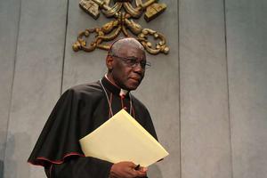 Cardinal Robert Sarah, prefect of the Congregation for Divine Worship and the Discipline of the Sacraments, at the Vatican Feb. 10, 2015. 