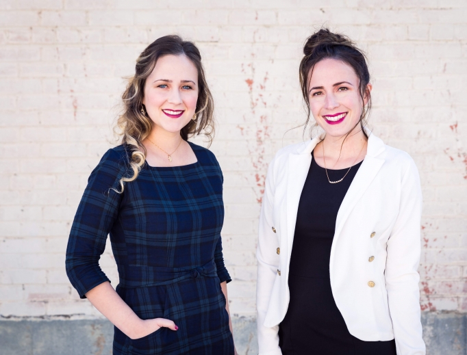 Above, Audrey Cole and Mary Kunkel, co-founders of Paris Bloom, love fashion, while Claire Couche, founder of Moscati Scrubs, is using her nursing background to launch a new business (below). 