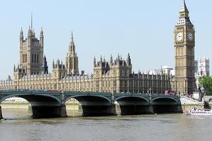 The Houses of Parliament, seen across Westminster Bridge