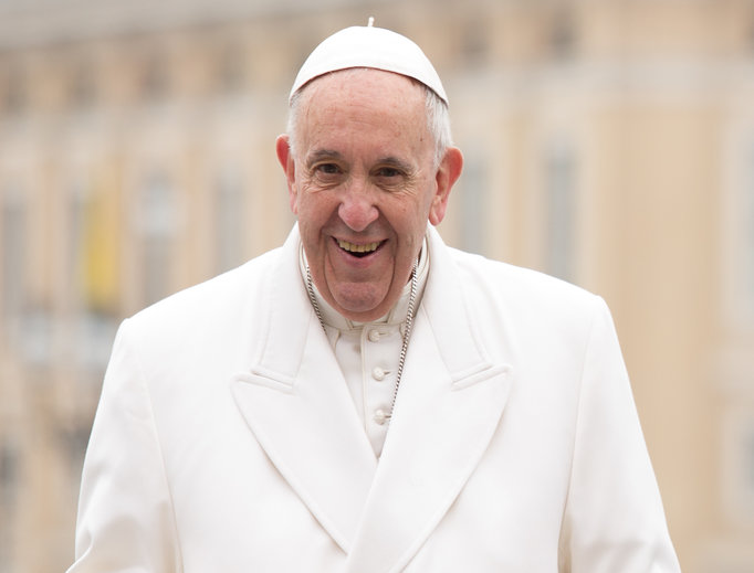 Pope Francis at the general audience in St. Peter's Square on Feb. 22.




