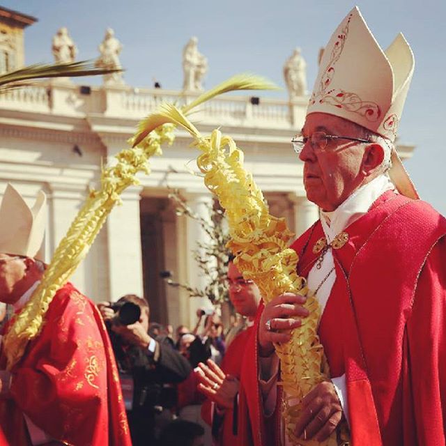 Pope Francis on Palm Sunday, March 20