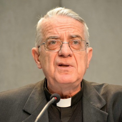 Jesuit Father Federico Lombardi addresses journalists during a May 15 Vatican press conference. 
