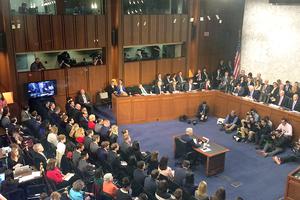 Judge Neil Gorsuch appears before the Senate Judiciary Committee on the second day of his confirmation hearing on March 21.
