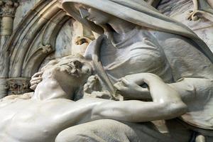 The Pieta, the crucified Christ received by his mother Mary, as featured in St. Patrick's Cathedral in New York City.