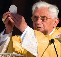 Pope Benedict celebrates Mass in Jerusalem.