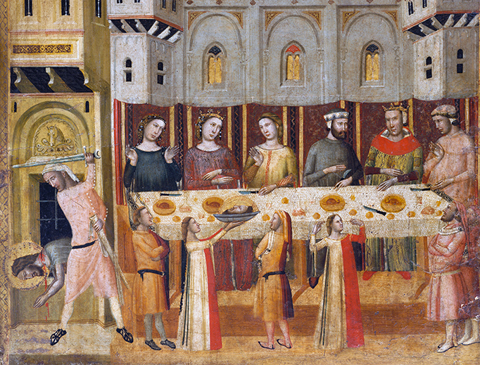 Giovanni Baronzio, “The Feast of Herod and the Beheading of the Baptist,” c. 133