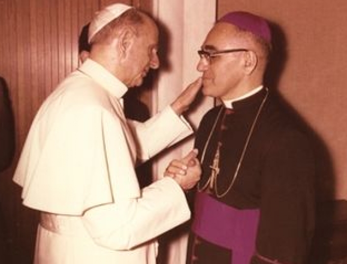 Pope Paul VI and Archbishop Oscar Romero in 1978 