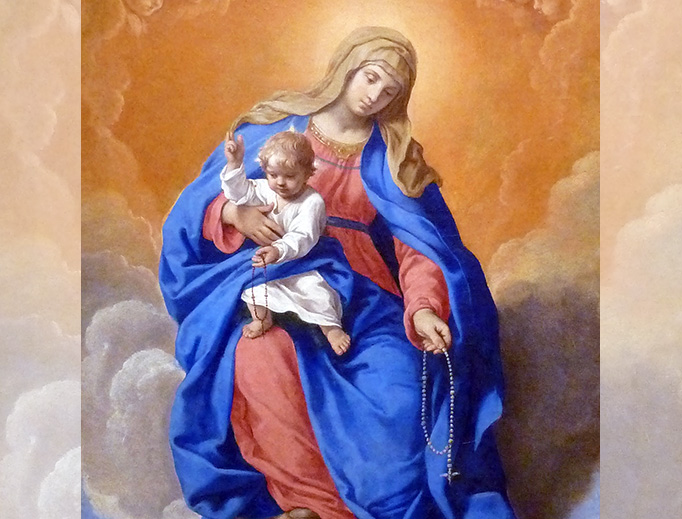 Simone Cantarini (1612-1648), “Madonna of the Rosary”