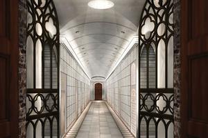 The restored catacombs underneath Manhattan.

