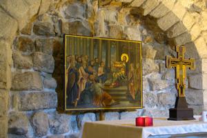 Synagogue Church at Nazareth, traditionally regarded as the site of Jesus’ preaching and rejection at Nazareth (depicted in the icon).