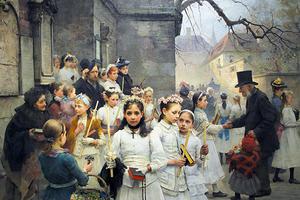 Carl Frithjof Smith, “After First Communion”, 1892