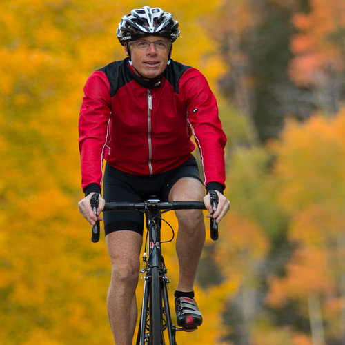 CYCLING CLERGYMAN. Father John Hilton loves cycling. 