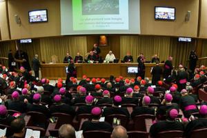 Opening session of the Extraordinary Assembly of the Synod of Bishops at the Vatican on Oct. 6, 2014. Mazur/catholicnews.org.uk (CC BY-NC-SA 2.0)