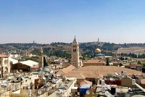 The history of Christianity is all around the Holy Land, from the Old City in Jerusalem to the Basilica of the Nativity in Bethlehem and the Pontifical Institute Notre Dame of Jerusalem, where the Vatican flag flies high, to the Church of the Holy Sepulcher. 
