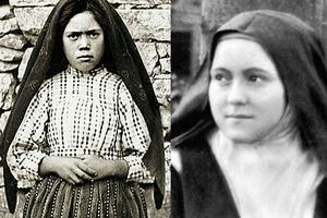 Servant of God Sister Lucia dos Santos (l) and St. Thérèse 