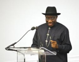 Goodluck Jonathan, president of Nigeria.