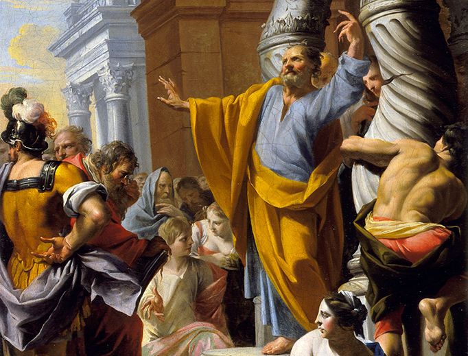 Charles Poërson, “St. Peter Preaching in Jerusalem”, 1642