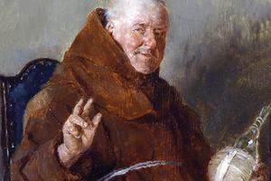 Ernst Karl Georg Zimmermann, “A Happy Monk,” 1878