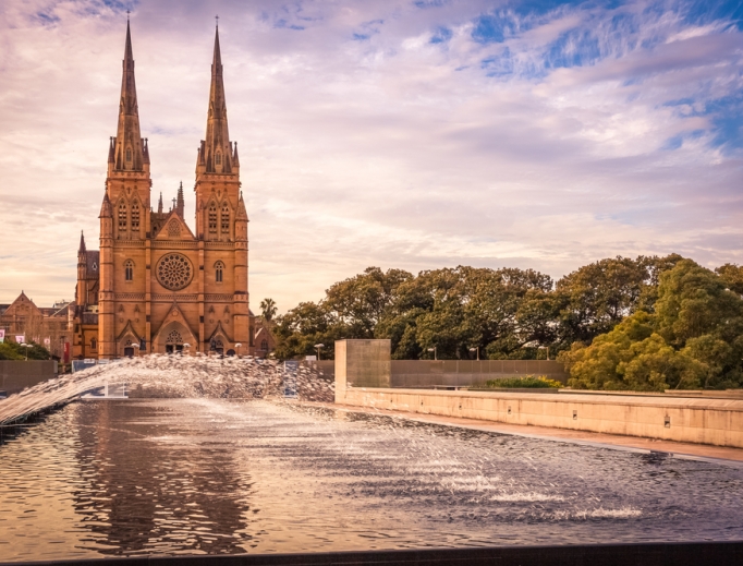 Saint Mary's Cathedral in Sydney. 