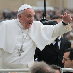 Pope Francis greets pilgrims Nov. 13 in St. Peter's Square during his weekly general audience.