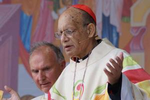 Cardinal Oswald Gracias of Bombay celebrates Mass in Dublin Aug. 22 for the World Meeting of Families. 