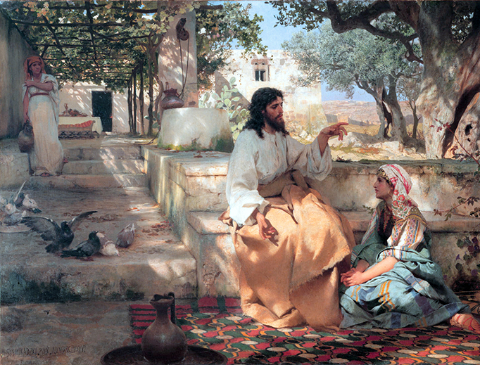 Henryk Siemiradzki, “Christ in the House of Martha and Mary” (1886)