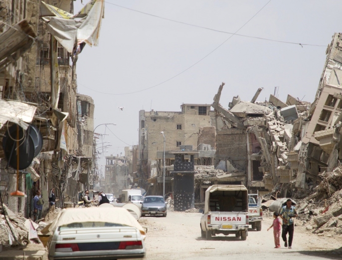 Scenes of destruction in Mosul, Iraq, are evident from this past weekend, as rebuilding continues. The main photo above and lower image of the street show the Old City of Mosul. The middle image is of the Great Mosque of Mosul, where ISIS' Abu Bakr al-Baghdadi declared himself 'caliph' of all Muslims in July 2014. 