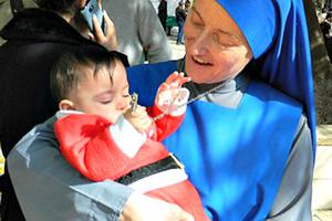 Sister Maria of Nazareth moved to Aleppo, Syria, two months ago to minister to local Christians.

