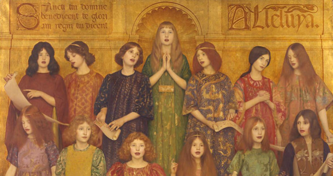 Thomas Cooper Gotch alleluia A.D. 1896