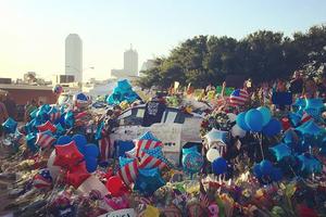 Memorial for the fallen in Dallas