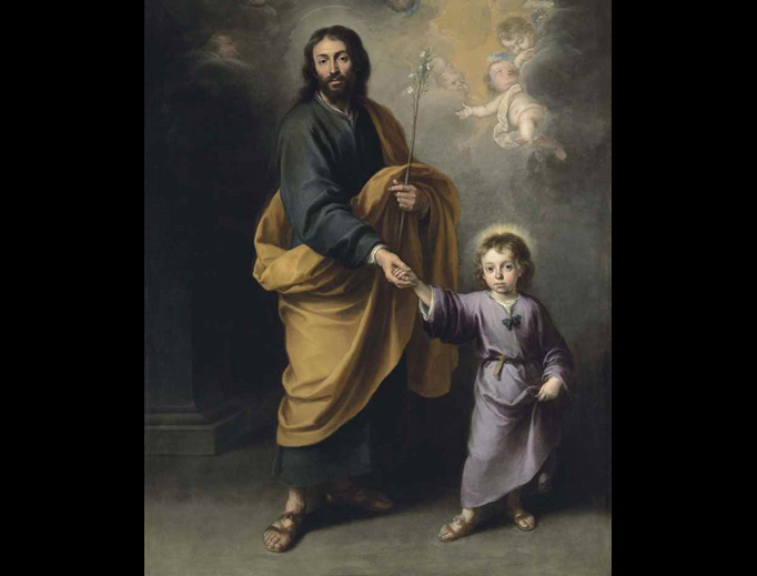 Bartolomé Esteban Murillo (1617-1682), “Saint Joseph and the Christ Child”