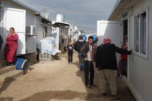 A center for internally displaced persons, most of whom are Christians, in Dawodiya, Iraq, April 10, 2016. 