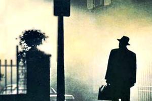 Detail of a poster from the 1973 film The Exorcist.