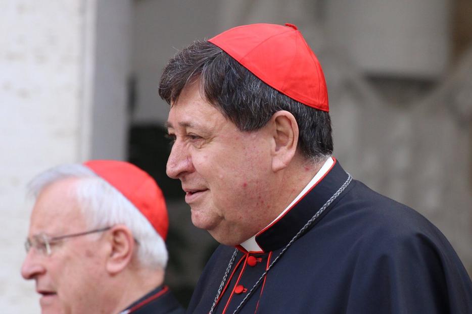 Cardinal João Bráz de Aviz leaving the Synod on Youth, Oct. 17, 2018.