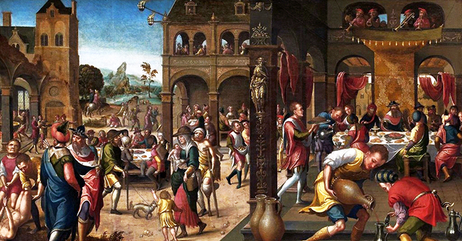 Brunswick Monogrammist (fl. 1525-1545), "Parable of the Great Banquet"