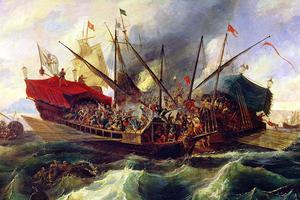 Antonio de Brugada (1804-1863), “The Battle of Lepanto”