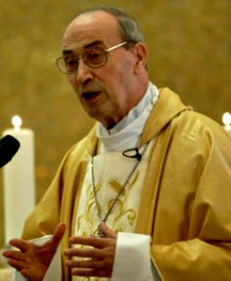 Cardinal Velasio De Paolis delivers his homily at the Feb. 25 Mass in Rome that marked the conclusion of the Legion of Christ’s Extraoardinary General Chapter.