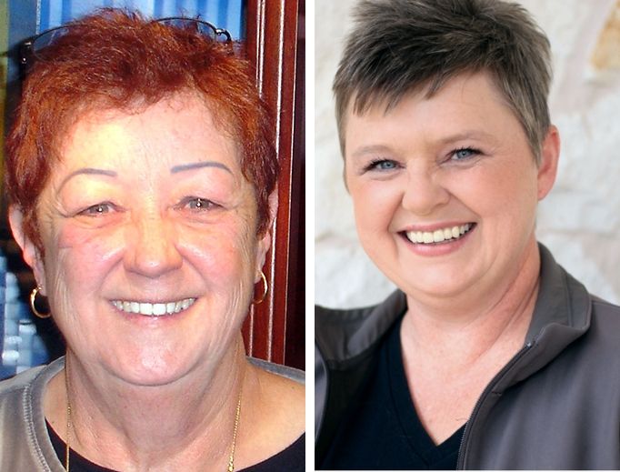 L TO R: Norma McCorvey and Pamela Whitehead