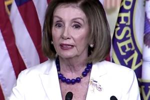 Speaker of the House Nancy Pelosi at a press conference on Capitol Hill, December 5, 2019.