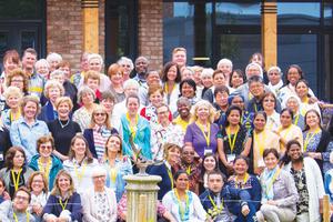 Sisters and associates of the Institute of the Blessed Virgin Mary gather for the Mary Ward Conference in York, England.