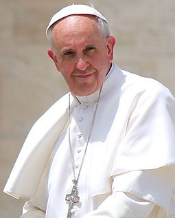 Pope Francis in St. Peter's Square on Pentecost Sunday, May 19 