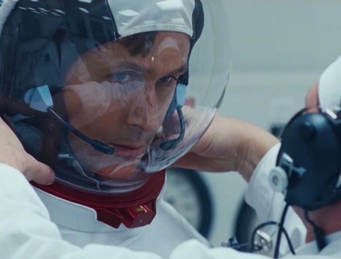 THE RIGHT STUFF. Ryan Gosling portrays intrepid astronaut Neil Armstrong in First Man.