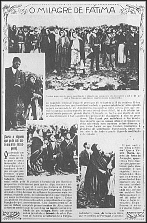 Fatima's newspaper reports on the miracle of the sun.
