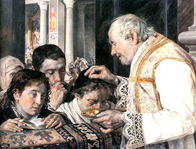 Julian Fałat, “Ash Wednesday”, 1881