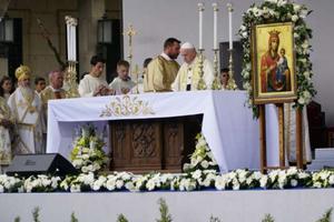 Pope Francis celebrates Mass in Sofia, Bulgaria May 5, 2019. 