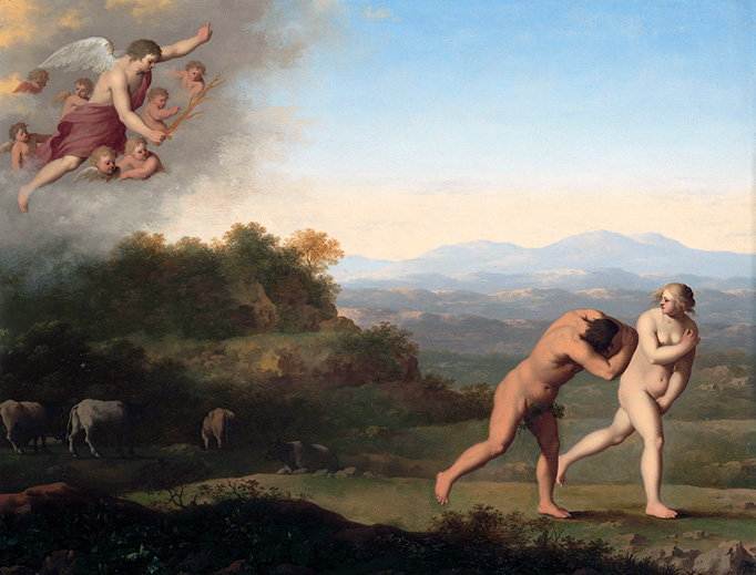 Cornelius van Poelenburgh (1594/1595–1667), “The Expulsion From Paradise”