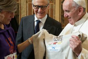 Pope Francis meets with participants of the Aid to Life Conference, an Italian pro-life movement, in Vatican City on Nov. 6.